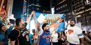 Timothée Chalamet Joins Fans at Knicks Championship Parade