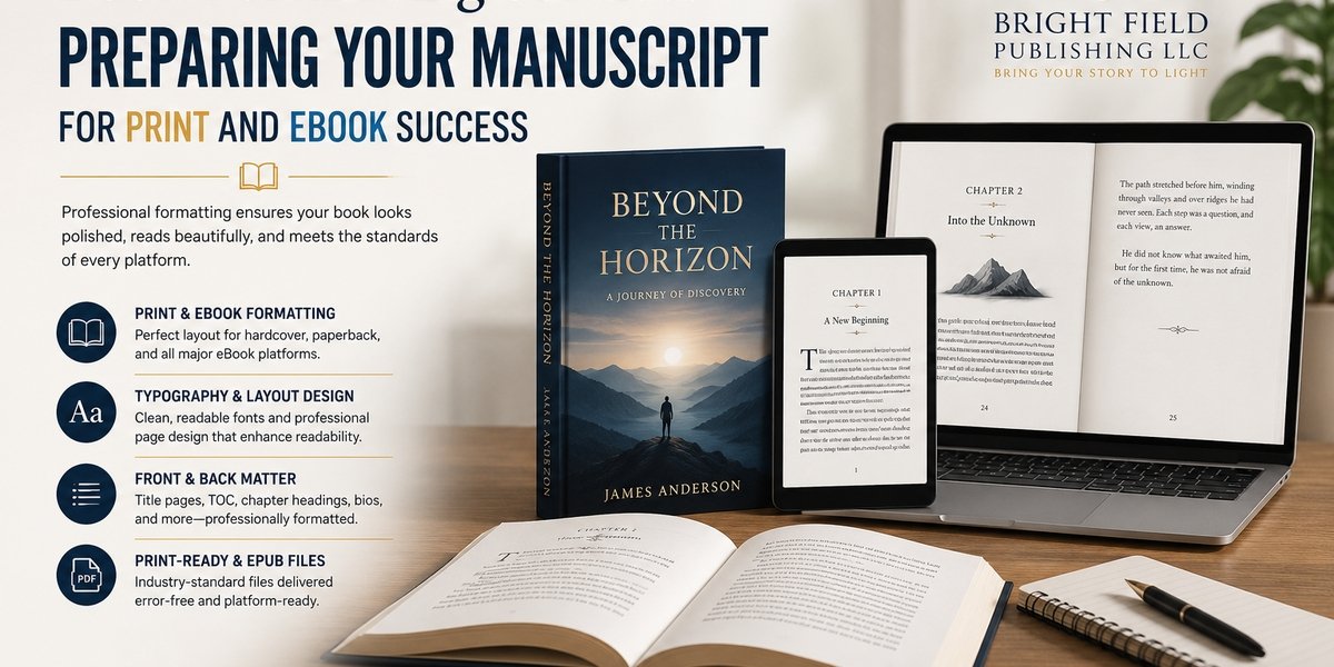 Book Formatting Services for Preparing Your Manuscript for Print and eBook Publication